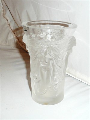 Lot 148 - Lalique modern frosted glass vase