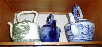 Lot 175 - Spode oversized teapot and two others