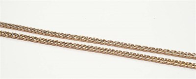 Lot 222 - A long length muff chain