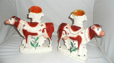 Lot 278 - Pair of Staffordshire figures 'Milk Sold Here'