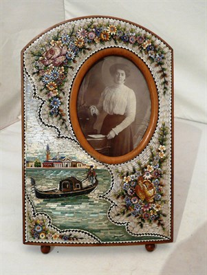 Lot 287 - Venetian micro mosaic photograph frame