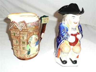 Lot 347 - Staffordshire Toby jug (a.f.) and Royal Doulton Series ware jug