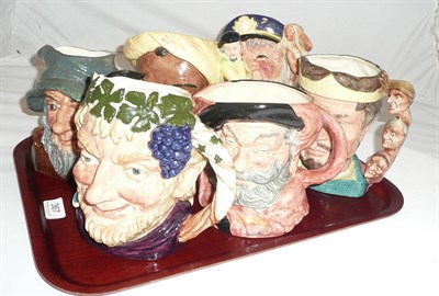 Lot 367 - Seven Royal Doulton character jugs