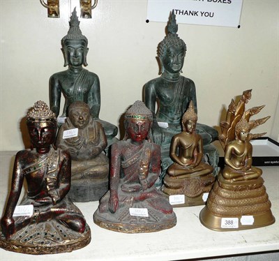 Lot 388 - Seven various Buddhas