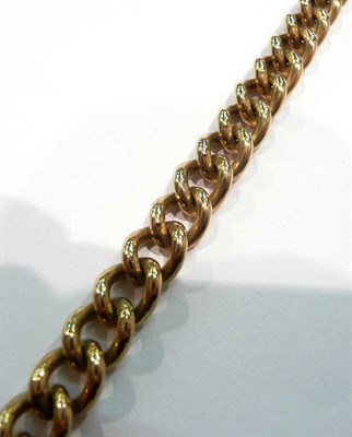 Lot 426 - A 9 carat gold graduated curb necklace