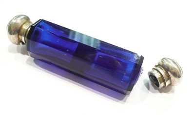 Lot 427 - Blue glass double scent