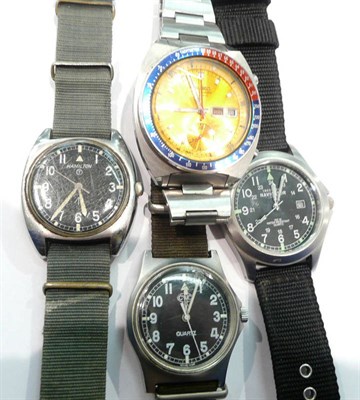 Lot 437 - Hamilton military watch and three others