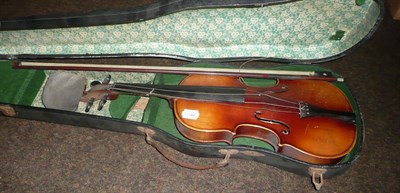 Lot 480 - Violin and bow