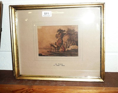 Lot 511 - Peter Le Cave, rural scene, watercolour