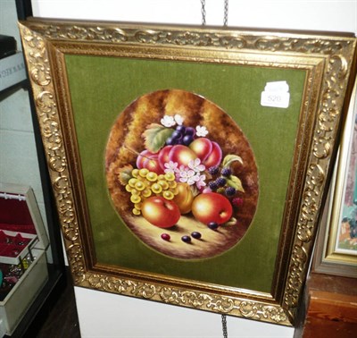 Lot 520 - J F Smith fruit study plaque