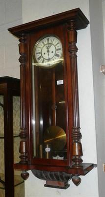 Lot 550 - A 'Vienna' style striking wall clock stamped 'GB'