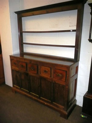 Lot 565 - 18th century dresser base and associated rack