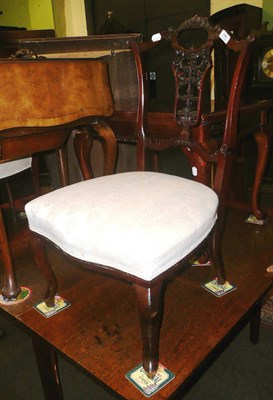 Lot 586 - Two Edwardian bedroom chairs