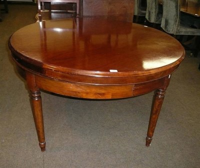 Lot 588 - Mahogany and beech circular gaming table