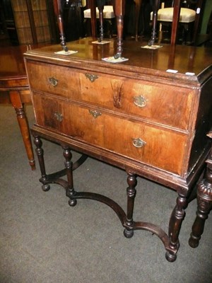 Lot 601 - A 17th century and later walnut chest