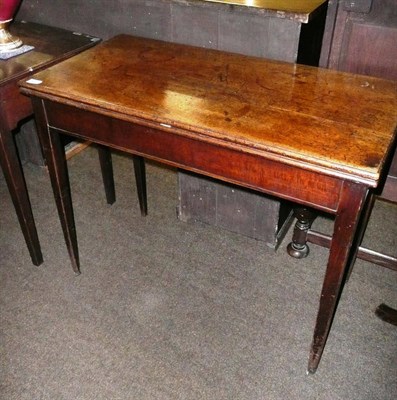 Lot 611 - 19th century fold over tea table