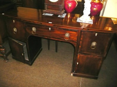 Lot 615 - Mahogany inlaid sideboard