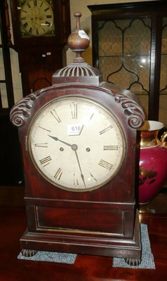 Lot 616 - A Regency bracket clock, faded case