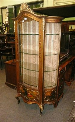 Lot 690 - French hand-painted vitrine