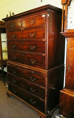 Lot 714 - Mahogany chest on chest