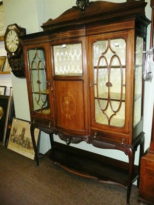 Lot 716 - Edwardian display cabinet