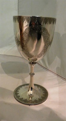 Lot 121 - A Victorian silver goblet, London assay