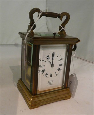 Lot 126 - A 19th century carriage clock, retailed by Dent, London