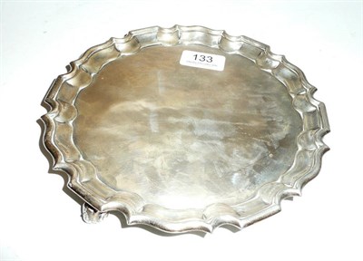 Lot 133 - Silver waiter, Sheffield assay, 12oz