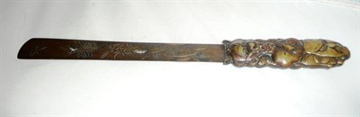 Lot 137 - A Japanese paper knife