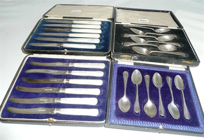 Lot 147 - Four cases of silver flatware