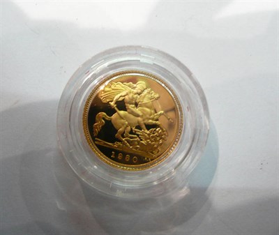 Lot 225 - A 1980 proof half sovereign