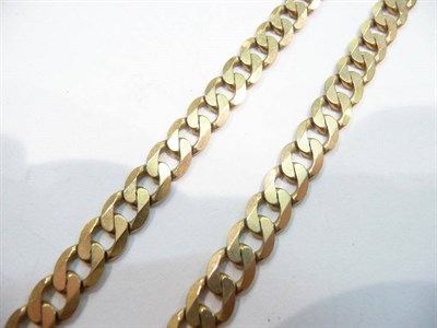 Lot 233 - A 9 carat gold curb necklace