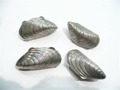 Lot 258 - Four 'mussel shell' boxes