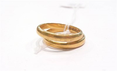 Lot 293 - Two 22 carat gold band rings