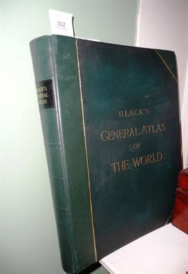 Lot 352 - Black's General Atlas of the World, 1898, folio, a.e.g., half morocco