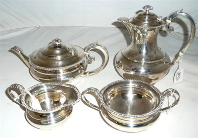 Lot 363 - A four piece silver teaset, 68oz approximate weight (4)