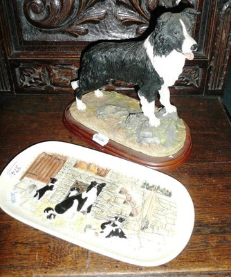 Lot 374 - Border Fine Arts 'Border Collie' and Country Kitchen 'Jocks Pride' sandwich tray