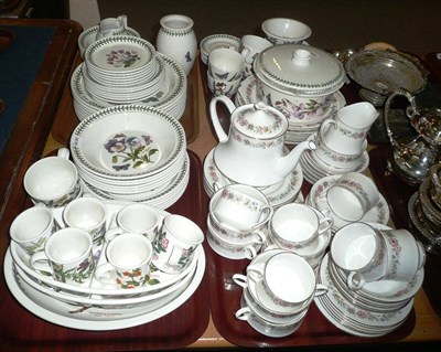 Lot 377 - Portmerion dinner wares and Paragon 'Belinda' tea wares on four trays