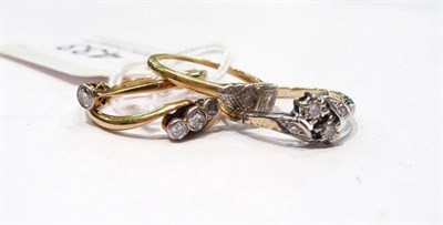 Lot 433 - Four assorted diamond set rings