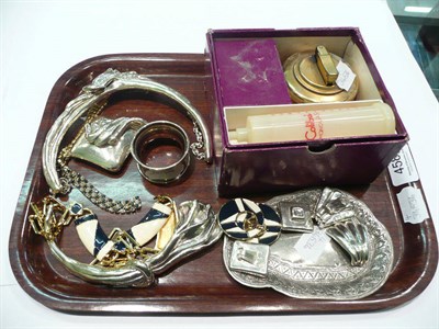 Lot 458 - Quantity of small Egyptian silver and costume jewellery