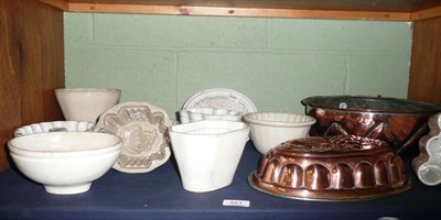 Lot 481 - Ten pottery moulds and two others