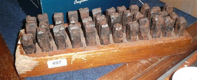 Lot 497 - Metal printing blocks