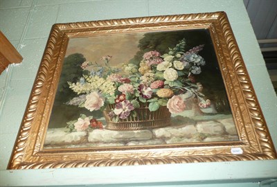 Lot 506 - Bernard Allfree, oil still life of flowers (a.f.)