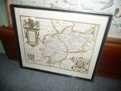 Lot 526 - Map of Warwick and Leicestershire