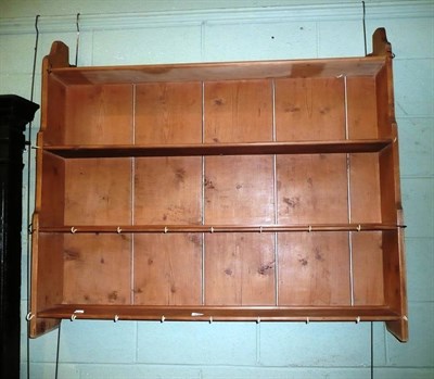 Lot 538 - Pine wall rack