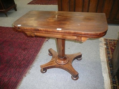 Lot 564 - 19th century mahogany card table