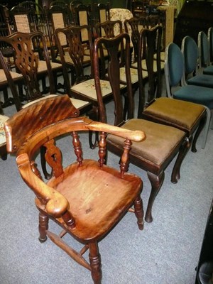 Lot 577 - Smoker's bow chair and two others