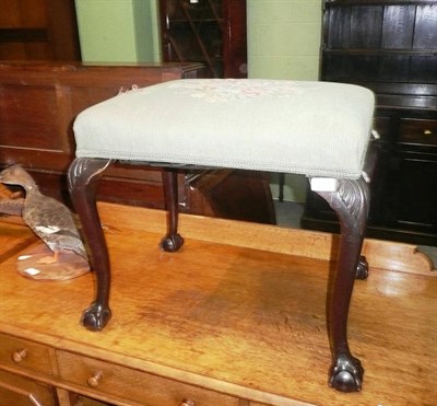 Lot 609 - 19th century mahogany stool