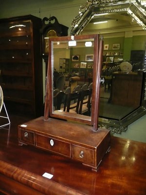 Lot 631 - 19th century toilet mirror and a wall mirror