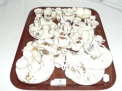 Lot 1 - Assorted souvenir miniature teawares